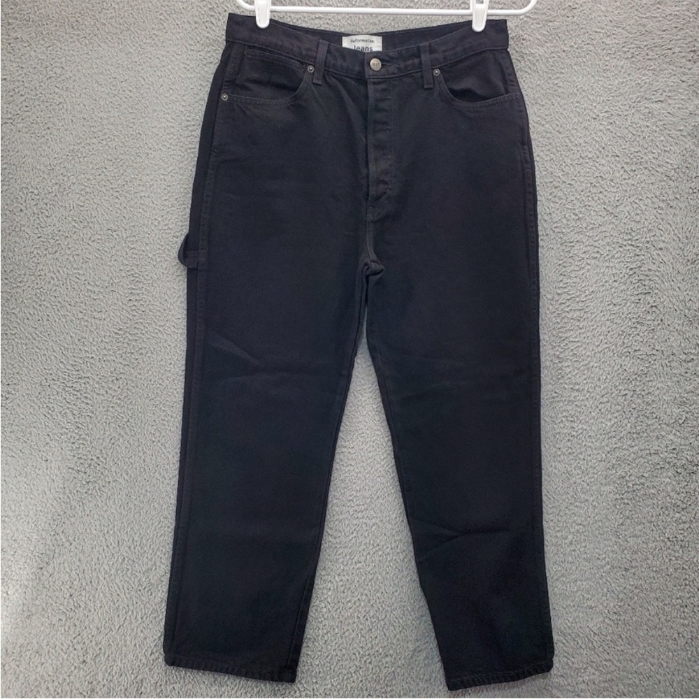 Reformation Black Carpenter Straight Jeans - Size 30
